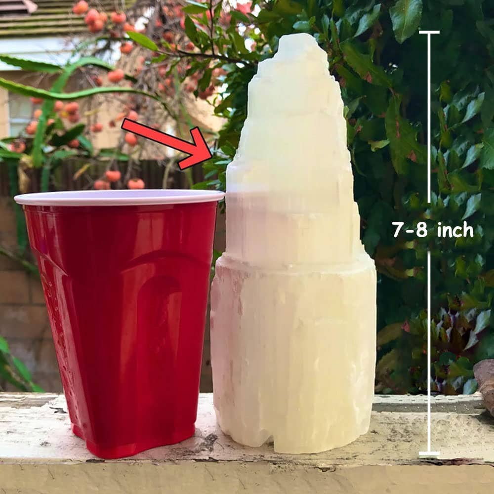 Selenite Lamp Stone Crystal Rock Lamps Switch cord bulbs